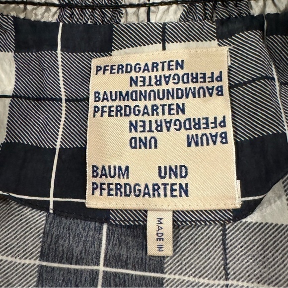 Baum Und Pferdgarten Anamay Midi Dress Black and White Plaid Size 38 (US 6) EUC - Picture 8 of 13
